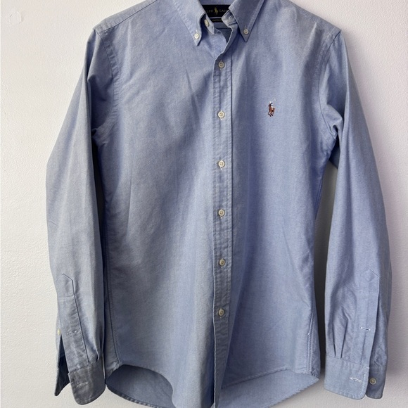 Ralph Lauren Oxford Sky Blue Casual Button Down Shirt excellent condition - Picture 3 of 3